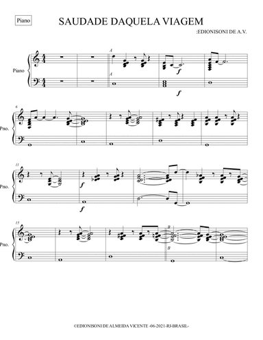 01-SAUDADE DAQUELA VIAGEM - Piano