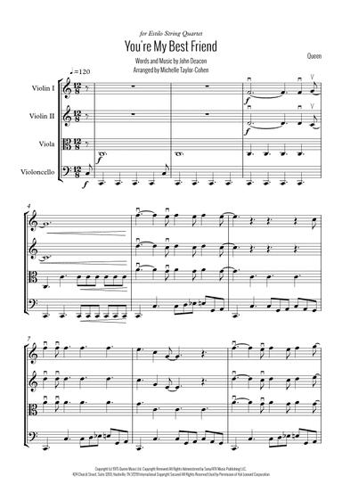You're My Best Friend (arr. Michelle Taylor-Cohen)