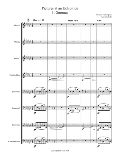 Pictures at an Exhibition 1. Gnomus (arr. Erik Cole)