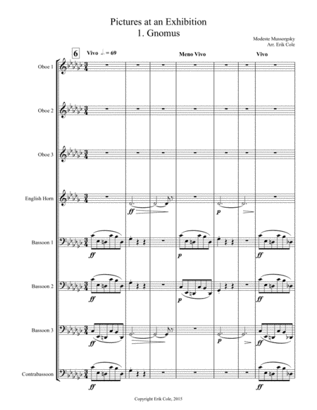 Pictures at an Exhibition 1. Gnomus (arr. Erik Cole)