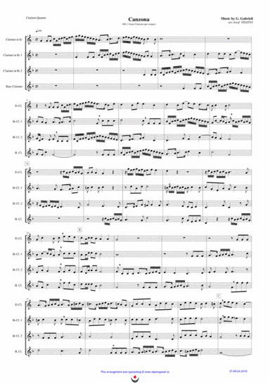 Canzona (Nb. 2) (arr. Josef STASTNY)
