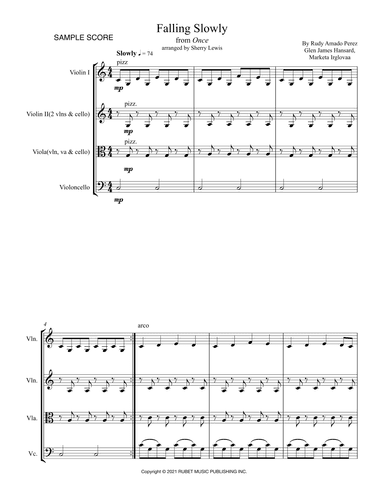 Te Prometo (falling Slowly) (arr. Sherry Lewis)