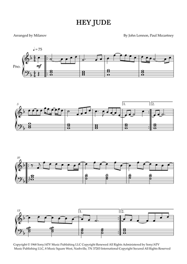 Hey Jude (arr. Milanov)