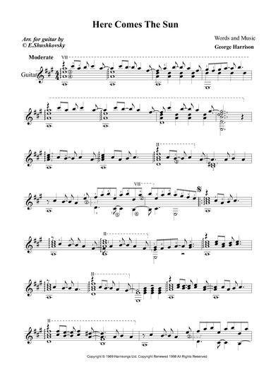 Here Comes The Sun (arr. Evgeny Shushkovsky)