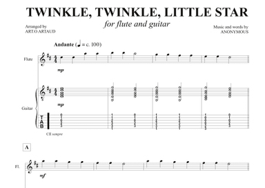 Twinkle Twinkle Little Star (arr. Art.o Artaud)
