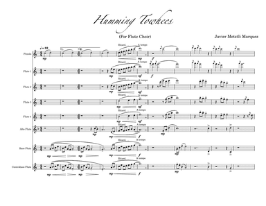 Humming Towhees (for flute choir)