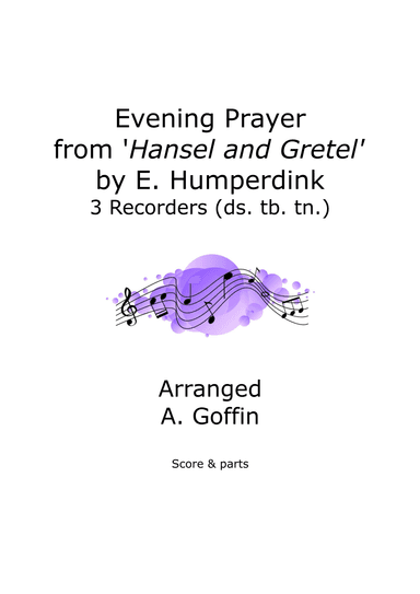 Evening Prayer recorder trio (descant, treble, tenor) (arr. Alison Goffin)