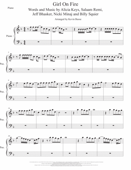 Girl On Fire (arr. Kevin Busse)