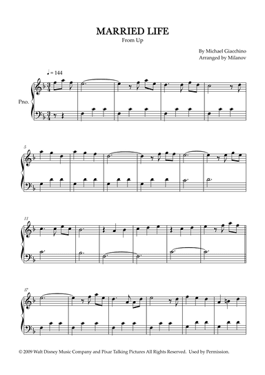 Married Life (arr. Milanov)