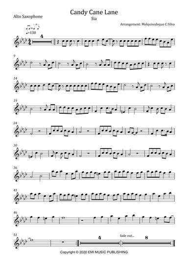 Candy Cane Lane (arr. Melquisedeque C.Silva)