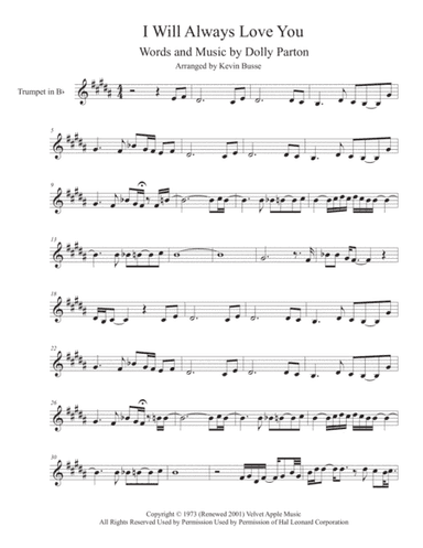 I Will Always Love You (arr. Kevin Busse)