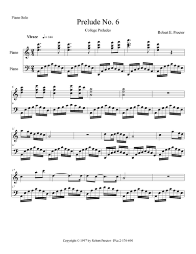 Prelude No. 6 for Piano
