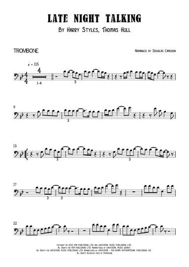 Late Night Talking (arr. Douglas Cameron)