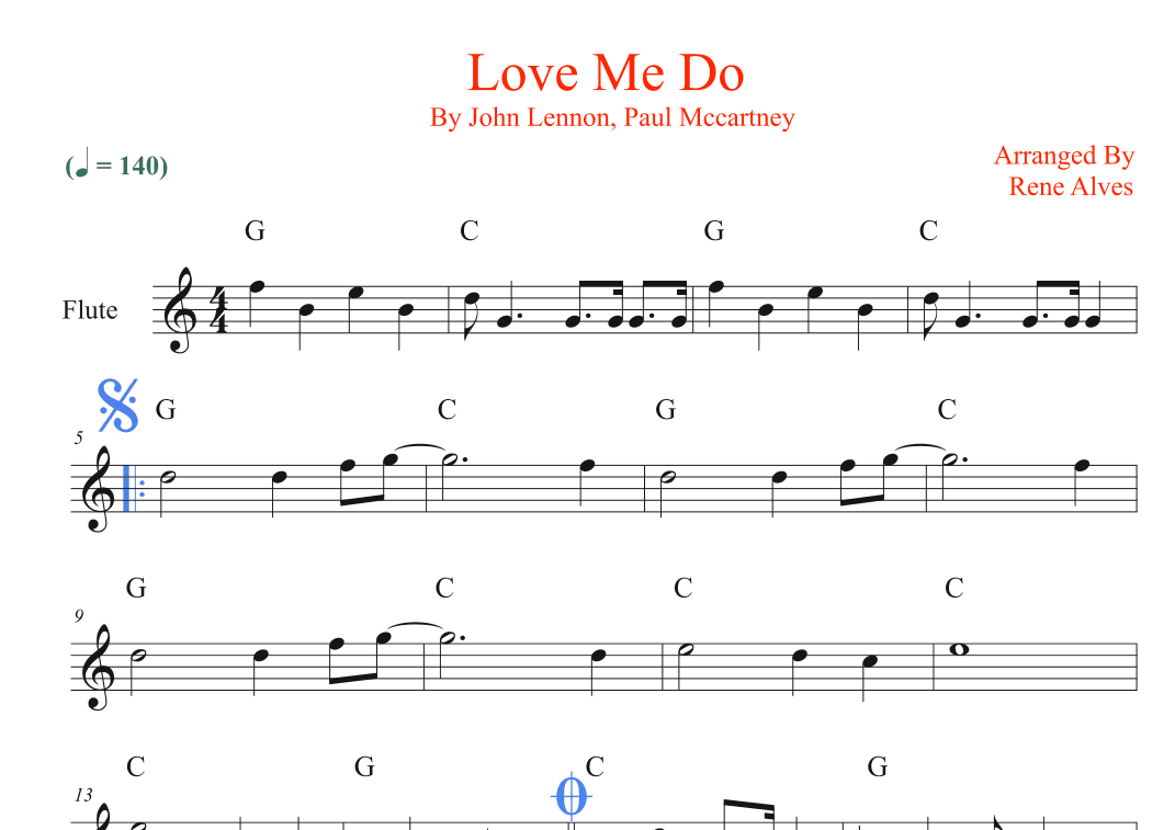 Love Me Do (arr. Rene Alves)