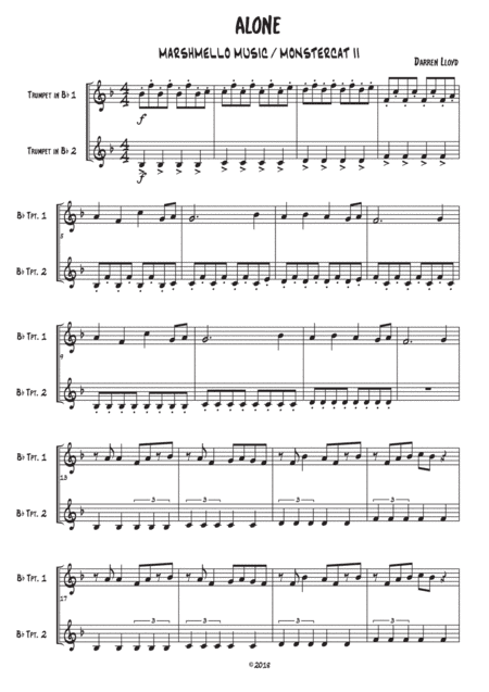 Alone (arr. Darren Lloyd)