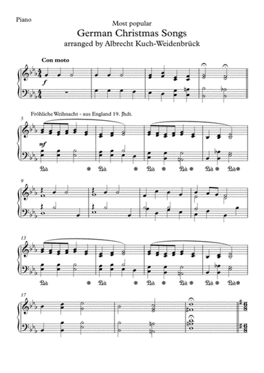Most popular German Christmas Songs (arr. Albrecht Kuch-Weidenbrück)