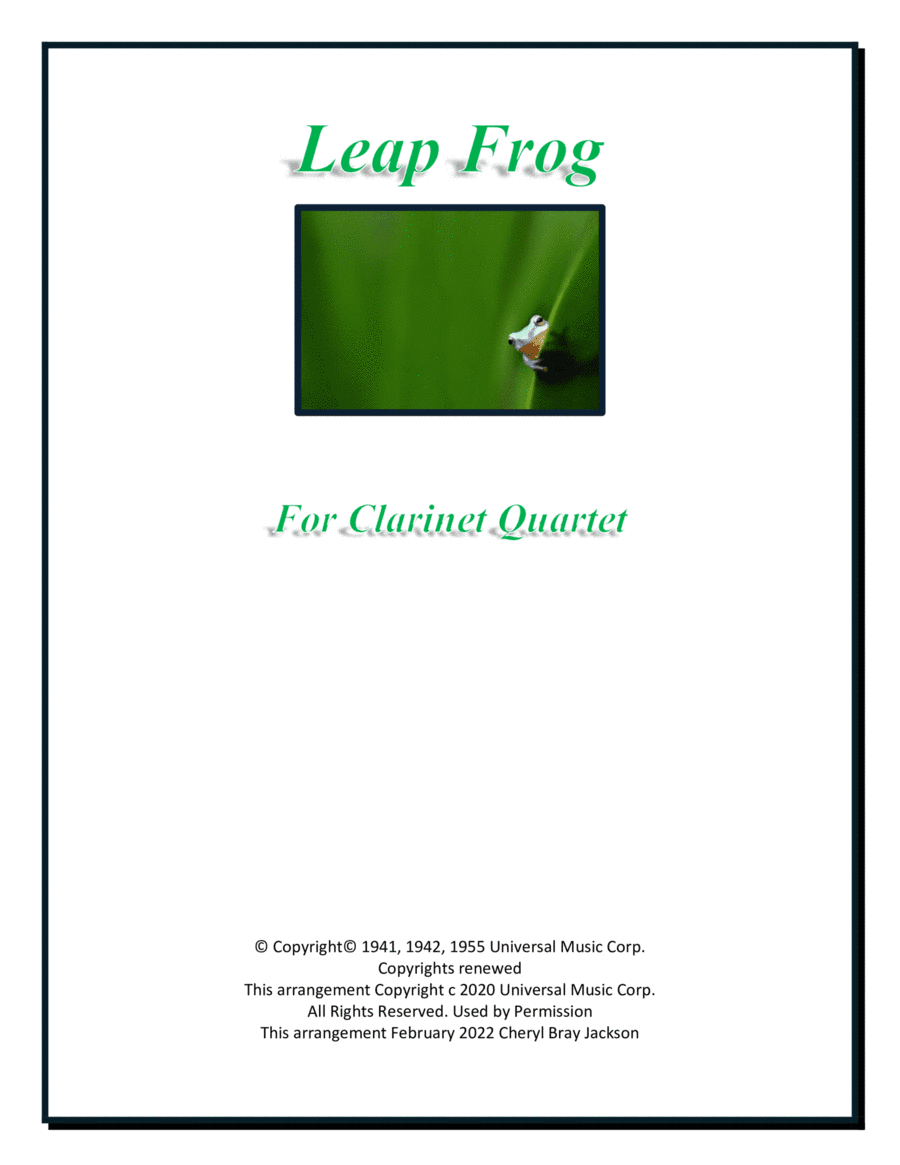 Leap Frog (arr. Cheryl Bray Jackson)