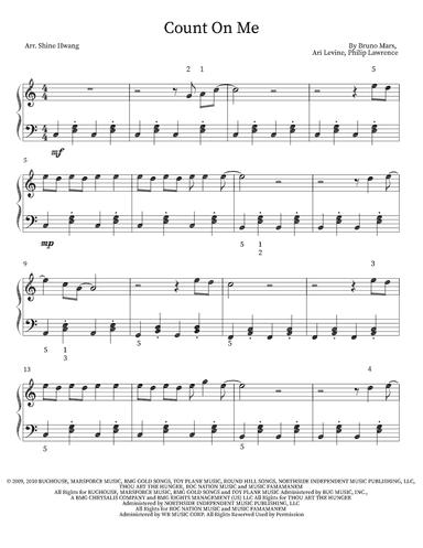 Count On Me (arr. Shine Hwang)