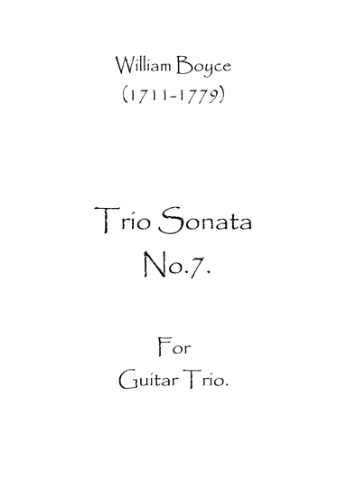 Trio Sonata No.7 (arr. Spence Bundy)