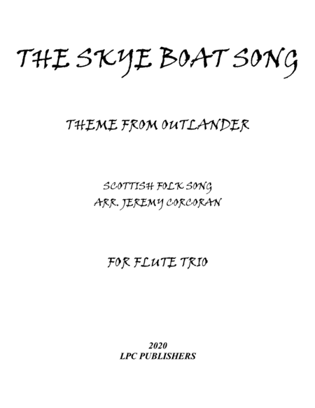 The Skye Boat Song for Flute Trio (arr. Jeremy Corcoran)
