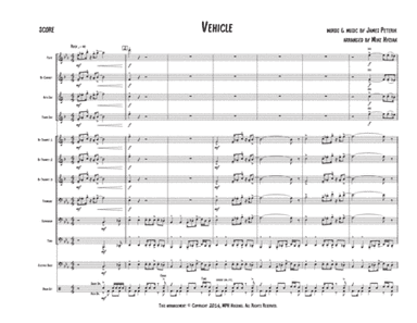 Vehicle (arr. Mike Hyziak)