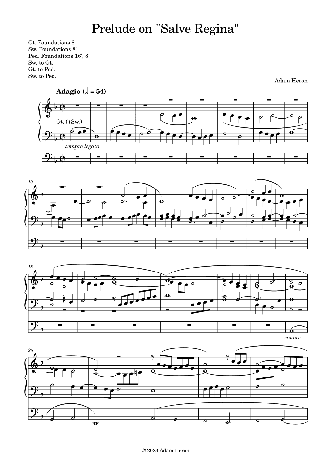 Prelude on "Salve Regina"