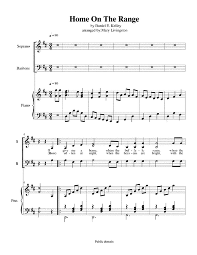 Home on the Range (arr. Mary Livingston)