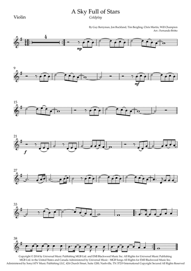 A Sky Full Of Stars (arr. Fernando Britto)