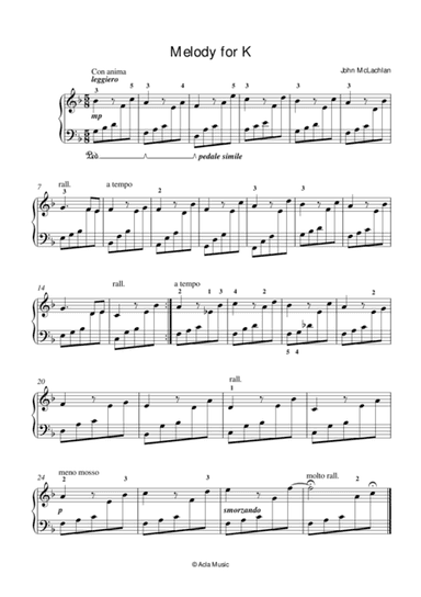 Melody for K