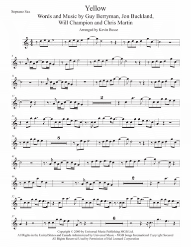Yellow (arr. Kevin Busse)