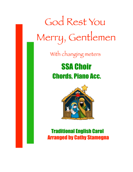 God Rest You Merry, Gentlemen (SSA Choir, Chords, Piano Acc.) (arr. Cathy Stamegna)