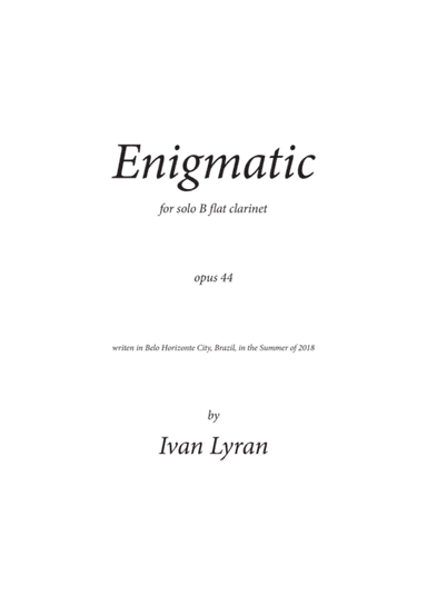 Enigmática Opus 44 (1 mov.)