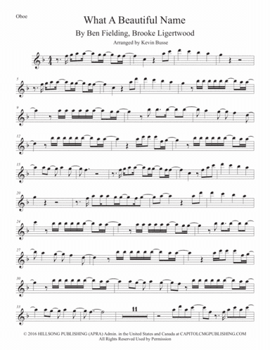 What A Beautiful Name (arr. Kevin Busse)