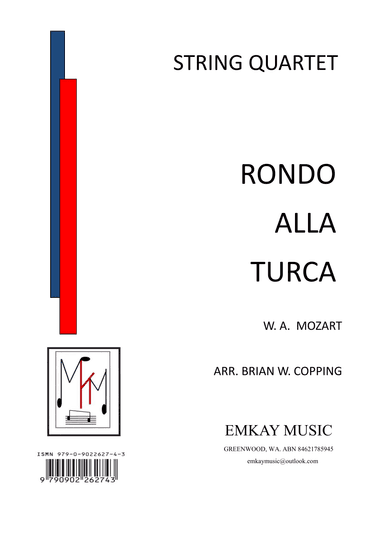 RONDO ALLA TURCA – STRING QUARTET (arr. BRIAN W. COPPING)