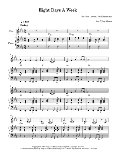 Eight Days A Week (arr. Tyler Adams)
