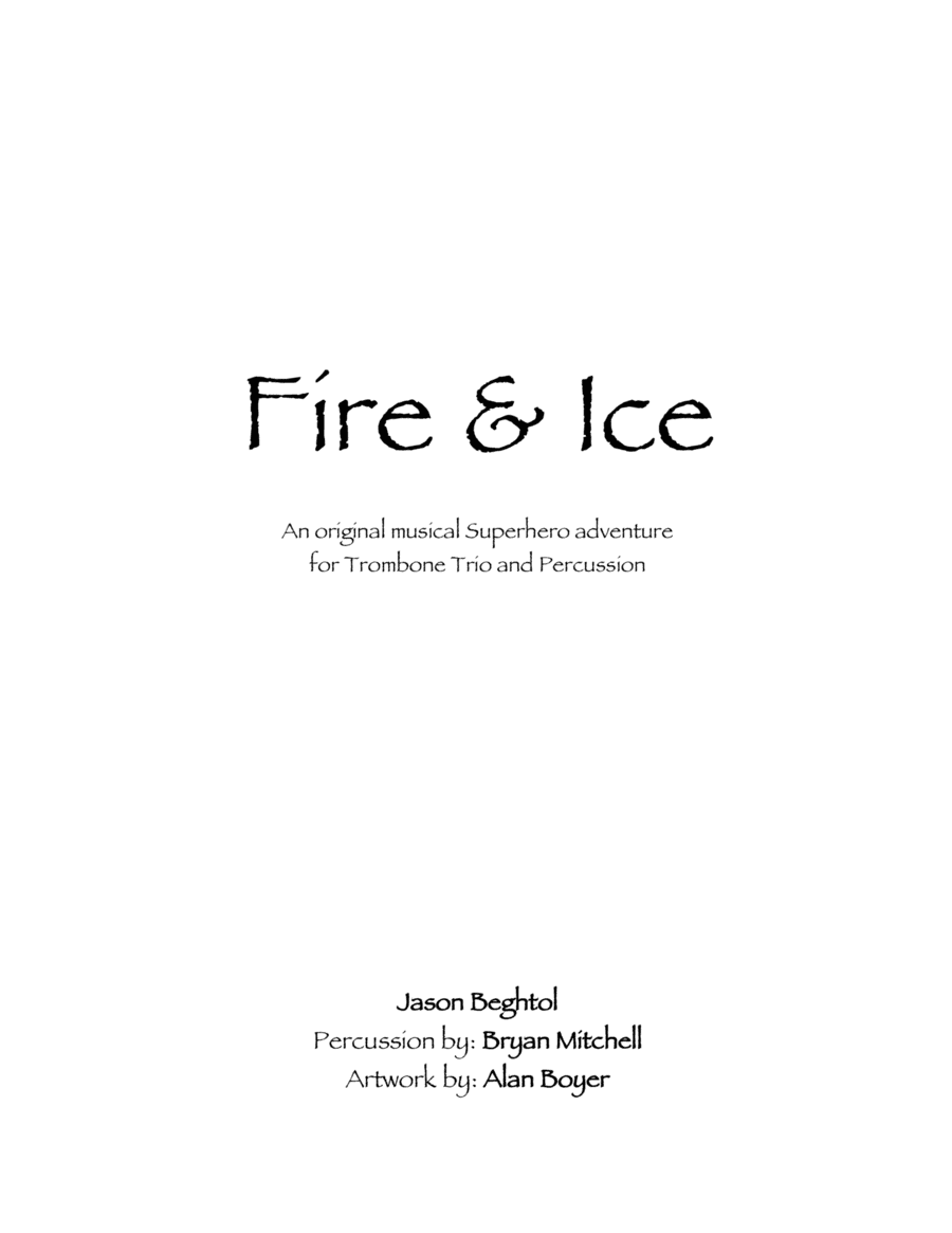 Fire & Ice for Trombone Trio & Percussion Volume 2 (arr. Cherry Classics Music)