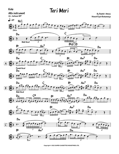 Teri Meri (arr. Katsumi WF)