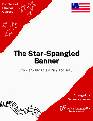 The Star-Spangled Banner for Clarinet Choir/Quartet (arr. Vanessa Klassen)