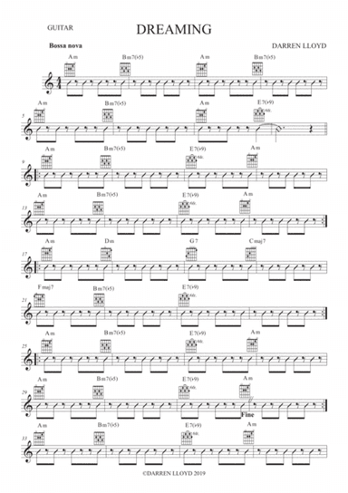 Dreaming - A Bossanova for solo Trumpet & Guitar