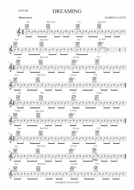 Dreaming - A Bossanova for solo Trumpet & Guitar