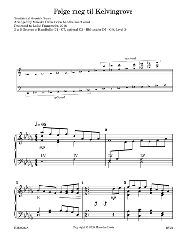 Følge meg til Kelvingrove (arr. Mareike Davis)
