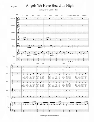 Angels We Have heard on High Strings (arr. Connie Boss)