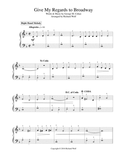Give My Regards to Broadway (arr. Richard Wolf)