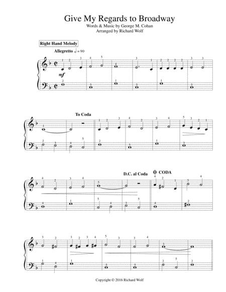Give My Regards to Broadway (arr. Richard Wolf)