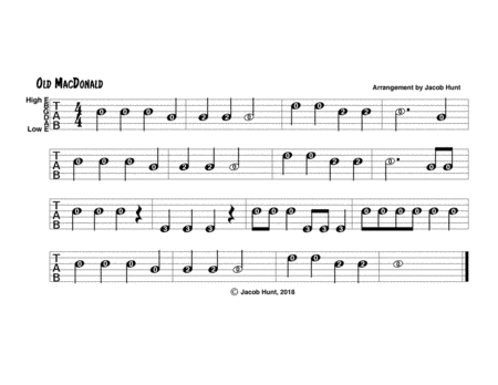 Old MacDonald (arr. Jacob Hunt)
