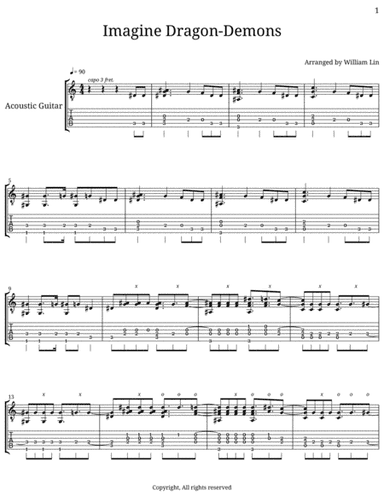 Demons (arr. William Lin)