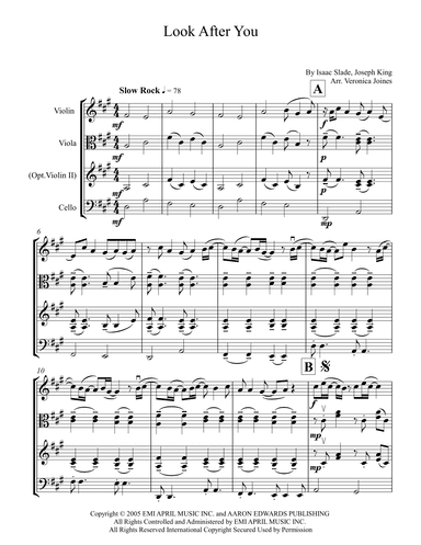 Look After You (arr. Veronica Joines)