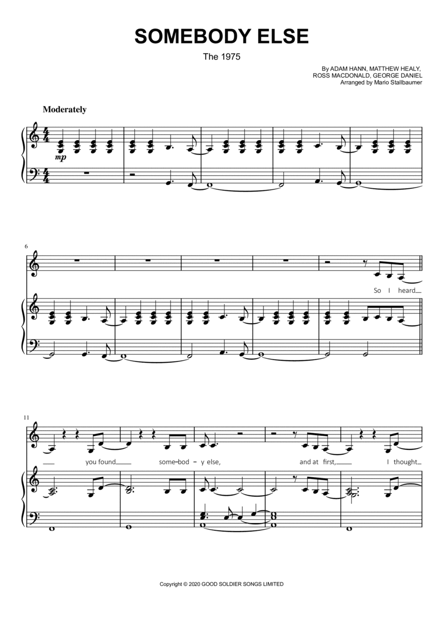 Somebody Else (arr. Mario Stallbaumer)