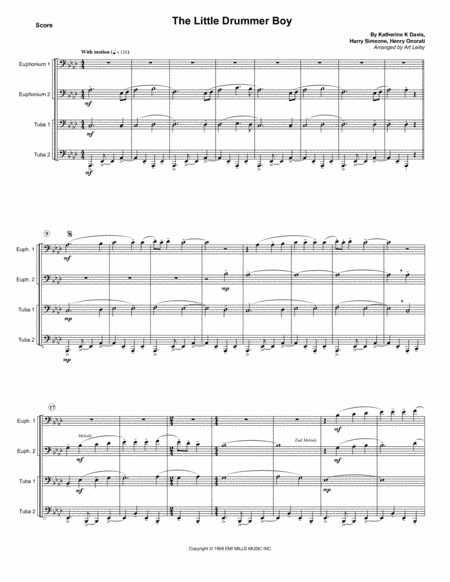 The Little Drummer Boy (arr. ArtLeiby)