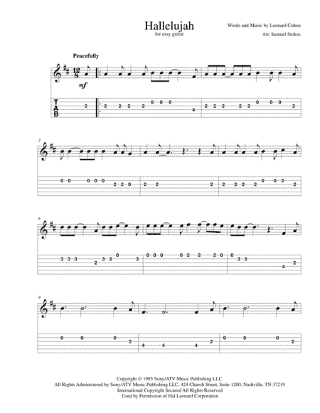 Hallelujah (arr. Samuel Stokes)